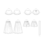 Simplicity lõikekomplekt Women`s Tops, Skirt and Shorts, SS9551 