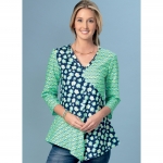 Выкройка: Misses` V-Neck, Contrast Tops, Kwik Sew K4158 