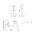 Simplicity Sewing Pattern Misses` Sundress and Bolero SS9536 