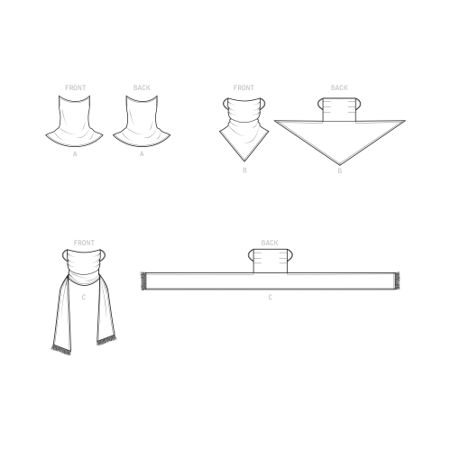 Simplicity Sewing Pattern S9313 Fashion Face Cover 