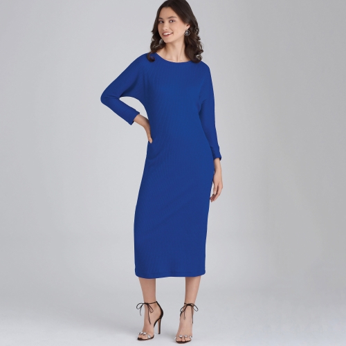 Naiste trikoo pullover-kleidid, Simplicity Pattern #S9011 