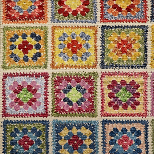Gobeläänkangas mustriga, Crochet Squares Granny 