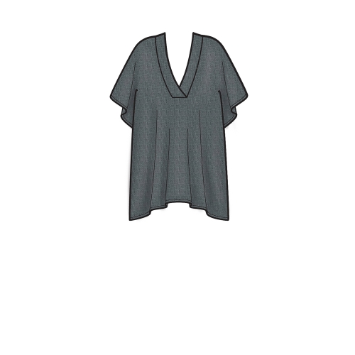 Naiste püksid, trikoo vest, kleit või topp suurused: A (XXS-XS-S-M-L-XL-XXL), Simplicity Pattern #S9018 