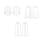 Sewing Pattern, Misses` and Women`s Jacket, Skirt and Pants, Butterick, B6860 