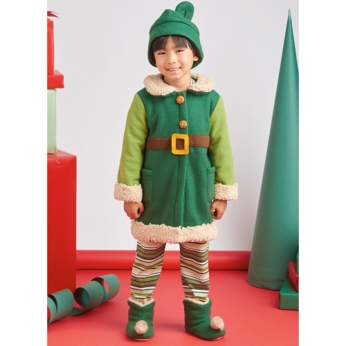 Simplicity lõikekomplekt S9672 CHILDREN`S ROBES, TOP, PANTS, HAT AND SLIPPERS IN SIZES S-M-L, SS9672A 