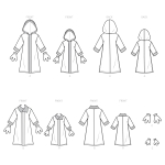 Simplicity Sewing Pattern S9163 Unisex Children`s, Teens` & Adults` Costumes, sizes: A (XS - L / XS - XL) 