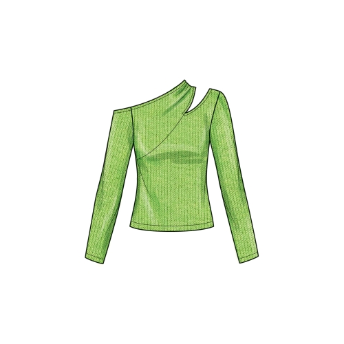 Simplicity lõikekomplekt S9680 WOMEN`S KNIT TOP WITH SLEEVE VARIATIONS 