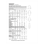 Simplicity Sewing Pattern S9207 Misses`/Men`s Tops, Nightshirt, Pants and Sweatsuit For Dog, sizes: A (XS-S-M-L-XL) 