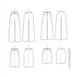 Misses` Pants and Skirts, Simplicity Pattern #S8956 