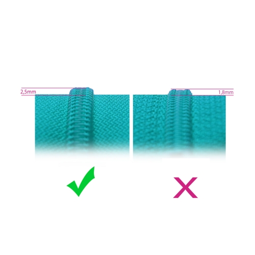 6 mm coil, spiral zipper slider, for high coil 