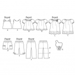 Выкройка: Children`s, sizes: Girls` Top, Dress, Shorts, Pants and Bag, Butterick B5776 