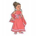 Riided 45 cm pikkusele nukule, Butterick B6645OSZ 