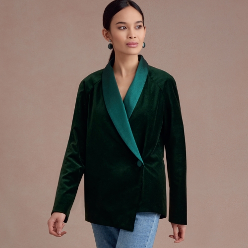 Naiste ja Petite-naiste raglaanõlgadega jakid, Simplicity Pattern #S8955 