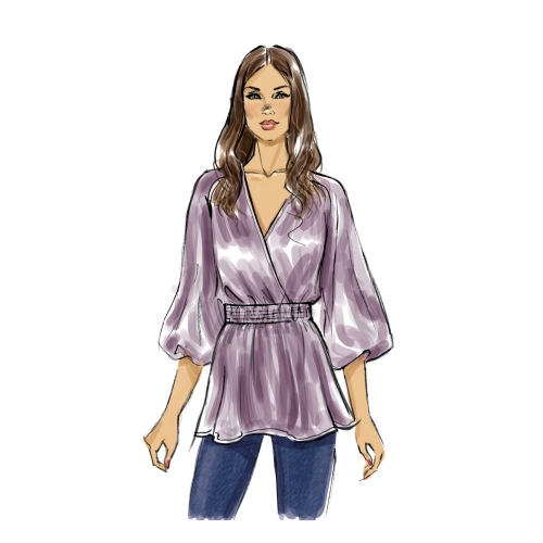 Lõikekomplekt BUTTERICK B6930 MISSES` TOP 