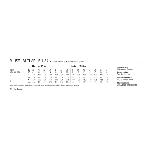 Выкройка Nr.34-46, Burda Style Nr.6459 