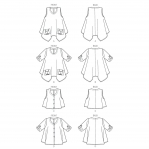 Ompelukaavat: Misses` Top, Butterick B6056 