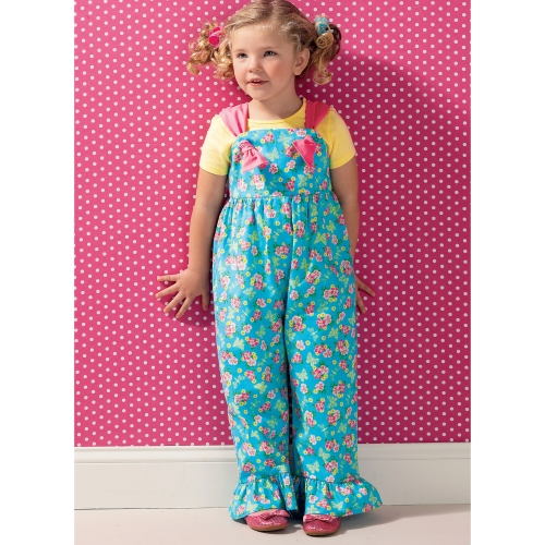 Выкройка: Girls` Top, Pants and Overalls; Dolls` Top and Pants, Kwik Sew K0135 