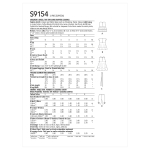 Laste kleit, topp tuunika ja retuusid, suurused: A (3-4-5-6-7-8), Simplicity Pattern #S9154 