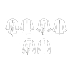 Ompelukaava: Misses` Top, Butterick, B6813 