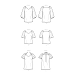 Швейные выкройки Simplicity S9334 Misses` and Women`s Tops in Two Lengths 