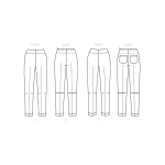 Выкройка: Misses` Pants, Butterick B6668 