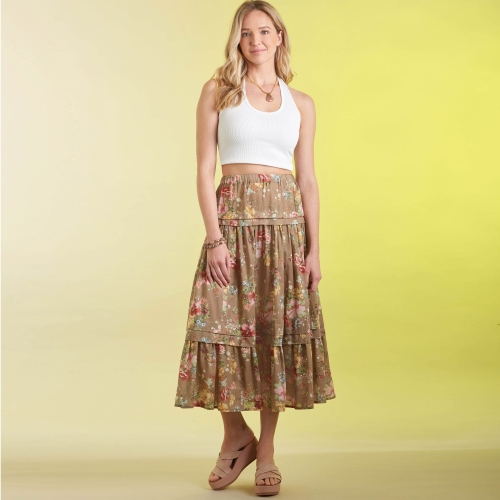 Simplicity lõikekomplekt S9750 MISSES` SKIRT IN THREE LENGTHS, SS9750 