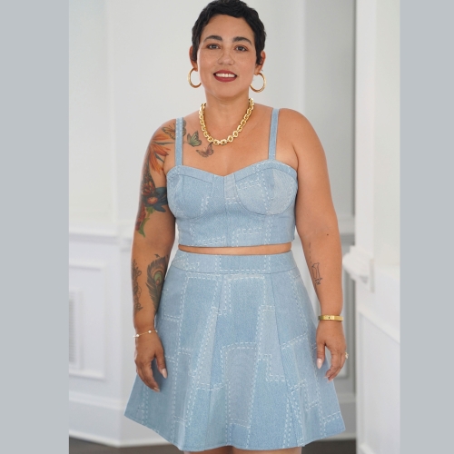 Simplicity lõikekomplekt S9894 MISSES` AND WOMEN`S TOP AND SKIRT IN TWO LENGTHS 