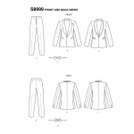 Men`s Tuxedo Jackets, Pants and Bow Tie, Simplicity Pattern #S8899 