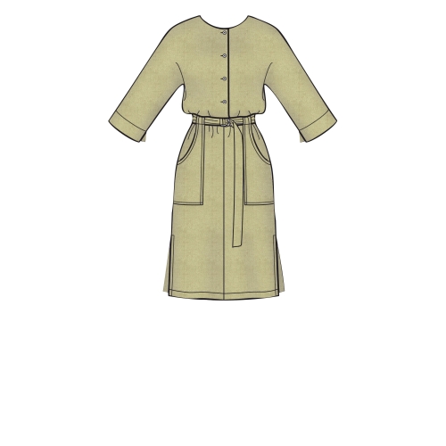 Naiste kombinesoon, kleidid, ja vöö, Simplicity Pattern #S8907 