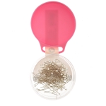 Ekstrapeened normaalpikkusega, väikese klaaspeaga nööpnõelad, u. 100 tk, 35 mm x ø0,41 mm, Hemline 674 