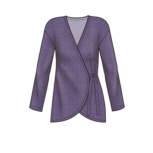 Naiste hõlmikkardigan variatsioonidega, suurused: XXS-XS-S-M-L-XL-XXL, Simplicity Pattern #S8954 
