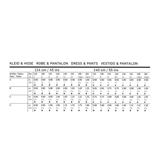 Kleit & püksid 122 cm - 164 cm, Dress & pants, Burda 9694 
