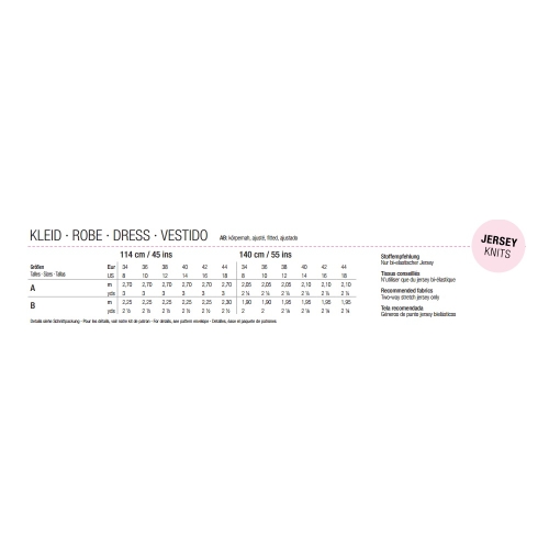 Kleit Nr. 34-44, Burda Style Nr. 6362 