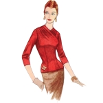 Simplicity lõikekomplekt S9634 MISSES` VINTAGE BLOUSES AND CUMMERBUND, SS9634 