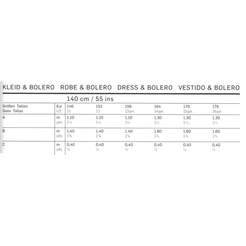 Kleit & bolero 146 - 176cm, Dress& Bolero Burda 9499 