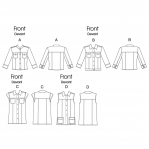 Ompelukaavat: Misses` Jacket, Butterick B5616 
