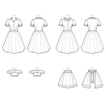 Naistekostüümid, Simplicity Sewing Pattern S9164 H5, suurused: H5 (6-8-10-12-14) 