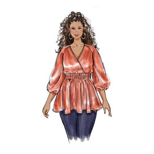 Lõikekomplekt BUTTERICK B6931 WOMEN`S TOP 