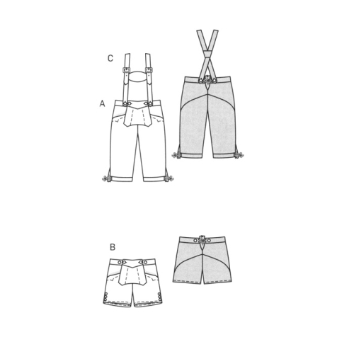 Püksid 104- 140cm, Pants/ Burda 9508 