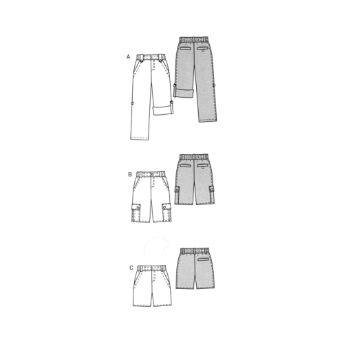 Püksid 122 - 158cm,Pants Burda 9525 
