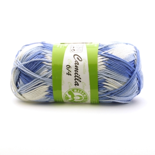 Пряжа для вязания из 100% хлопока Camilla, Madame Tricote, 50 g = 125 m  Camilla Color
