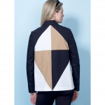 Выкройка: Misses` Jackets and Vests with Contrast and Seam Variations, Butterick B6496 
