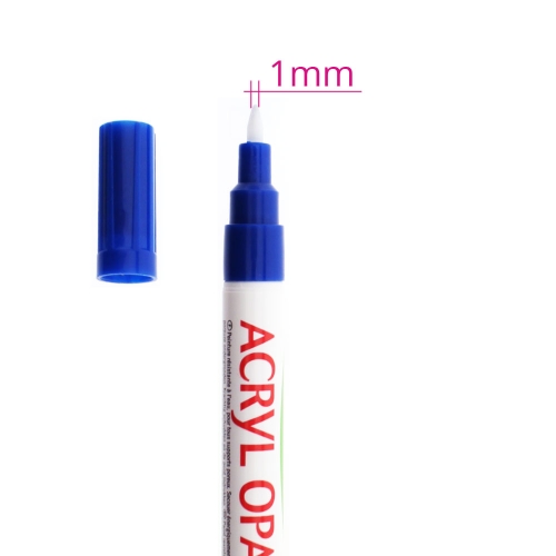 Akryliväri-huopakynä, 1mm, 3ml, Darwi Acryl Opaque 