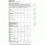 Väikelaste kleidid, püksikud ja juuksepael, suurused: A (XXS-XS-S-M-L), Simplicity Pattern #S9117 