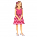 Выкройка: Children`s, sizes: Girls` Dress and Culottes, Butterick B6202 