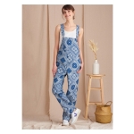 Simplicity Sewing Pattern Misses` Overalls, SS9590AA (XS-S-M-L-XL) 