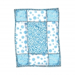 Выкройка: Crib Comforter, Skirt, Fitted Sheet, Bumper Pad & Diaper Stacker, Kwik Sew K3685 