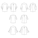 Выкройка: Misses` Top, Butterick B6687 
