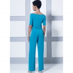 Выкройка: Misses` knit Off-the-Shoulder Top, Dress and Jumpsuit, Loose Jacket, and Pull-On Pants, Butterick B6495 