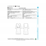 Выкройка: Misses` Ruched, Surplice Dress, Butterick B6411 